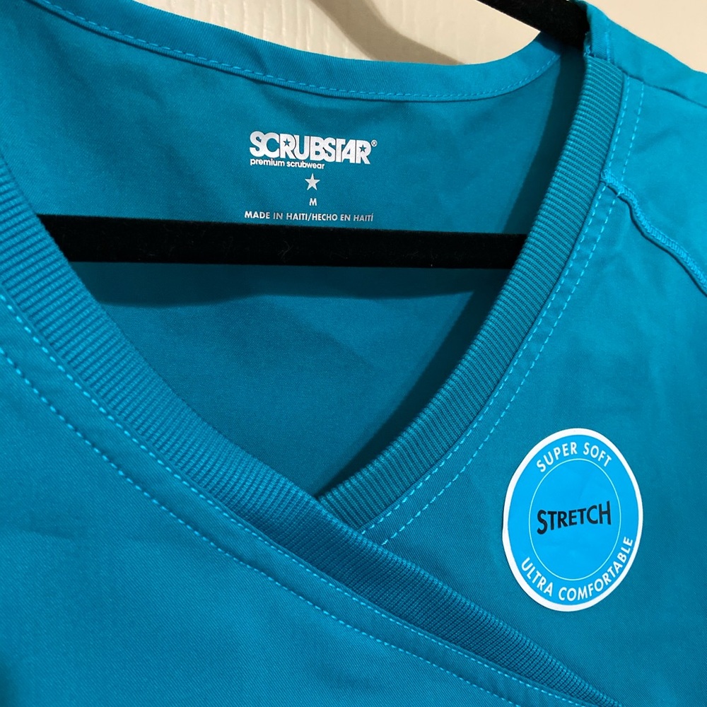 Teal scrub top